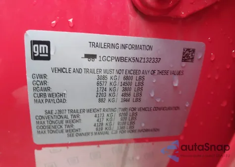 2022 Chevrolet Silverado 1500 Ltd 2Wd Short Bed Custom from USA, damaged, VIN 1GCPWBEK5NZ132337